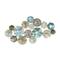 Multi Colored Metal Contemporary Wall Decor, 50" x 25"